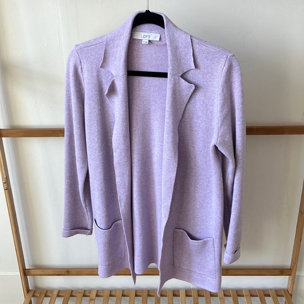 Lilac Loft Sweater Blazer
